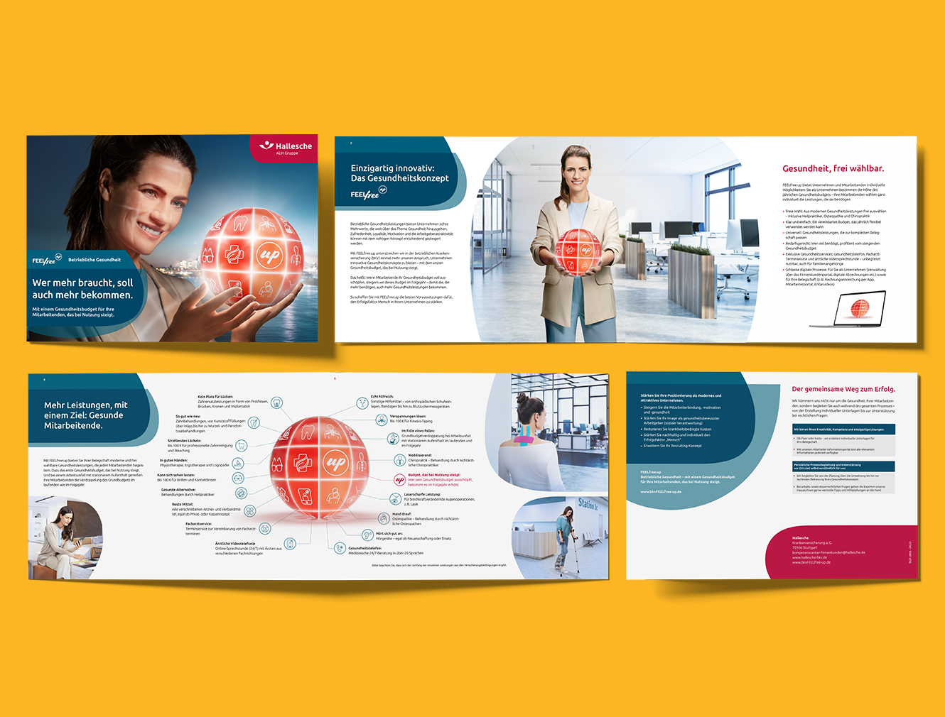 Printdesign Hallesche Versicherung